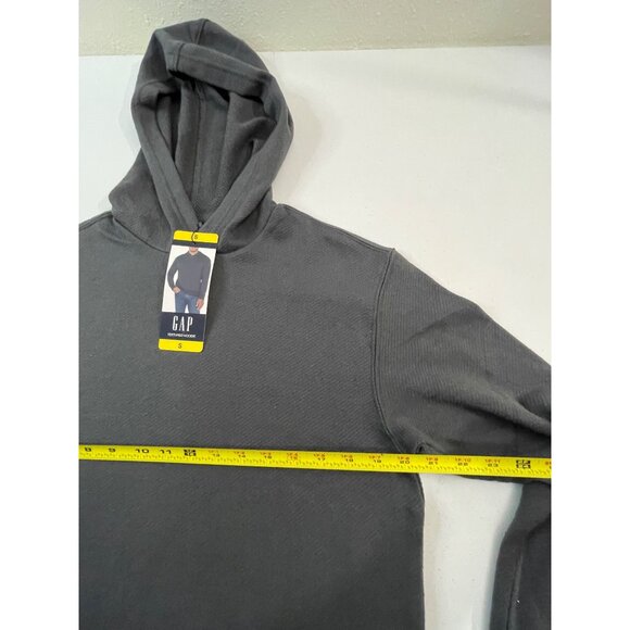 GAP NWT Men's Textured Hoodie, Gray, Small - Picture 13 of 16